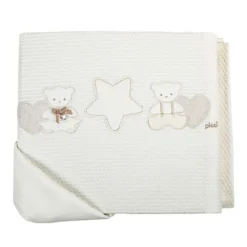 Picci Coperta In Cotone Piquet Ricamata Per Lettino