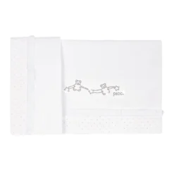 Picci Set 3pz Lenzuolino, Coprimaterasso E Federa Cristalli Per Culla Vanity