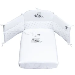 Picci Set 3pz Piumetto, Paracolpi E Federa Per Letto Valdo