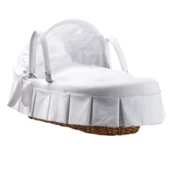 Picci Cesta Porta Bebè Enfant Nanny In Giunco Con Piumotto E Capotta