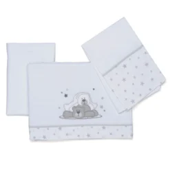 Foppapedretti Completo Lenzuolino Dolcestella Con Coprimaterasso E Federa In Cotone