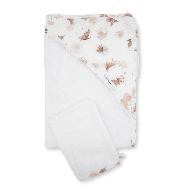 Bamboom Asciugamano Con Cappuccio E Guanto Honey 1 Bamboom Asciugamano Con Cappuccio E Guanto Honey