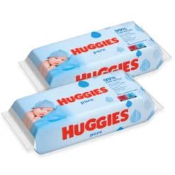 Huggies Tripack 168 Salviette Umidificate Pure, Formula Con Acqua Pura