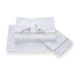 Pali Set Lenzuola Letto Savana 3pz Con Lenzuolo Con Angoli, Lenzuolo Sopra E Federa Cuscino