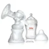 Nuby Kit Tiralatte Manuale Natural Touch Softflex Con Biberon E Coppette Assorbilatte
