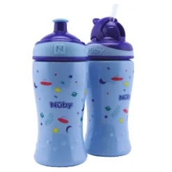 Nuby 2pz Boraccia Flip-It Cup Con Beccucchio, Bambino 18m+