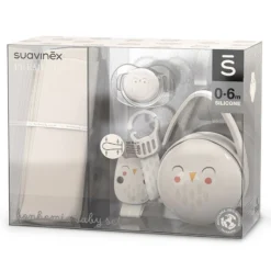 Suavinex Set Regalo Nascita Con Ciuccio, Portaciuccio, Clip Succhietto E Panno In Morbida Mussola