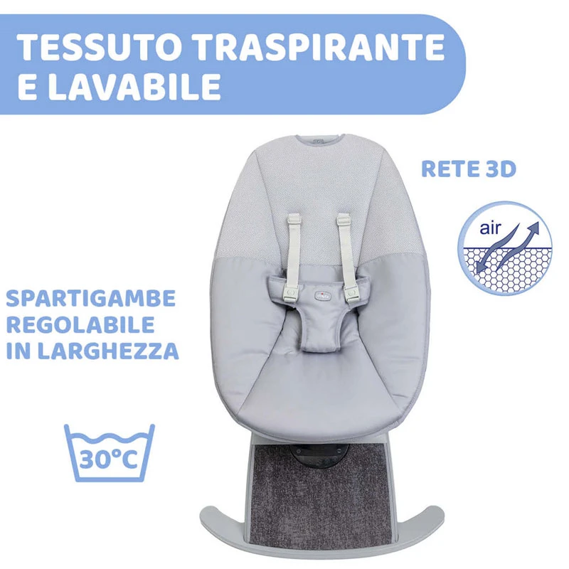 Chicco Sdraietta Comfy Wave Silverspring 2 Chicco Sdraietta Comfy Wave Silverspring - immagine 2