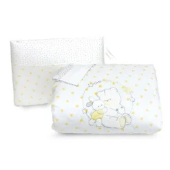 Bebitaly 4pz Set Letto Friends Con Piumone Sfoderabile, Paracolpi, Federa