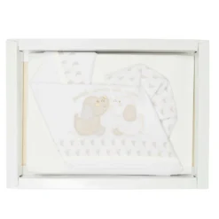 Bebitaly Set 3pz Lenzuola Letto Piccoli Amici Del Cuore