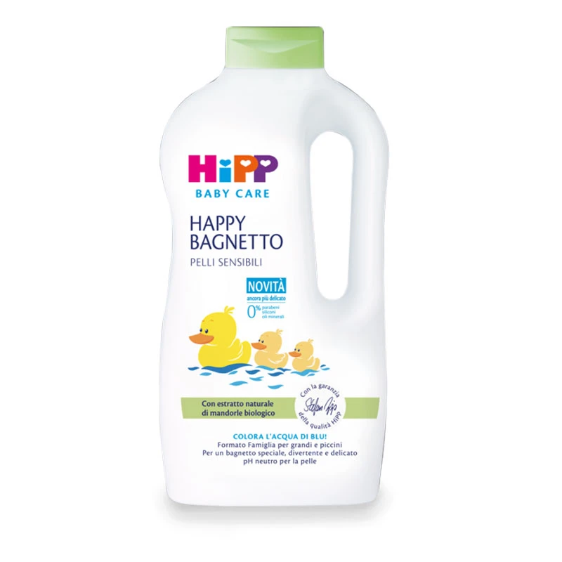 Hipp Bagnoschiuma Happy Bagnetto Con Mandorle Bio, Formato Famiglia - 1000ml 1 Hipp Bagnoschiuma Happy Bagnetto Con Mandorle Bio, Formato Famiglia - 1000ml