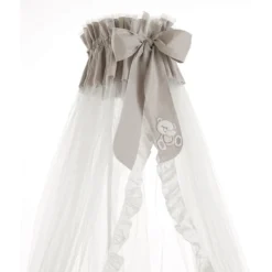 Erbesi Velo Zanzariera Mirtillo Con Fiocco Per Lettino