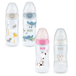 Nuk Biberon First Choice Flow A Flusso Regolabile, 6-18m, 300ml - Colori Assortiti