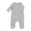 Bamboom Tutina Con Piedi Pure In Bambù Organico Taglia 1m, 3m - Grey Ivory