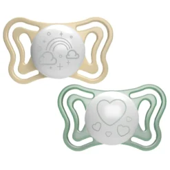 Chicco 2pz Succhietto Micrò In Silicone Con Tettina Micro E Scudo Ergonomico, 2-6 Mesi - Azzurro, Rosa, Lumi -Bambino Prodotti Negozio 0102803 chicco 2pz succhietto micro in silicone con tettina micro e scudo ergonomico 2 6 mesi azzurro rosa l