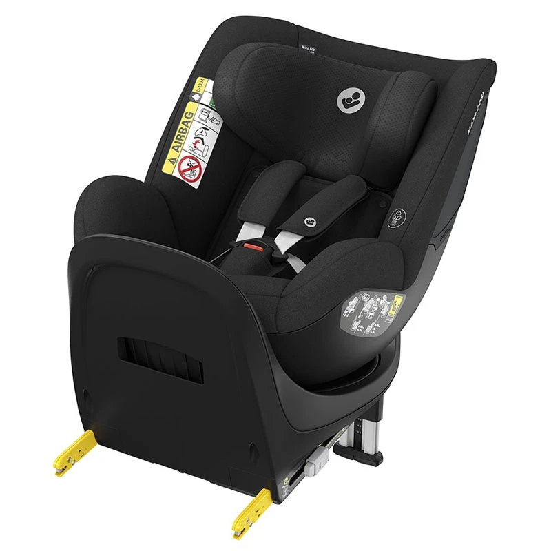 Maxi-Cosi Seggiolino Auto Mica Eco R129 I-Size In Tessuto Traspirante, Base Girevole Integrata, 61-105cm - Authentic Black 2 Maxi-Cosi Seggiolino Auto Mica Eco R129 I-Size In Tessuto Traspirante, Base Girevole Integrata, 61-105cm - Authentic Black - immagine 2