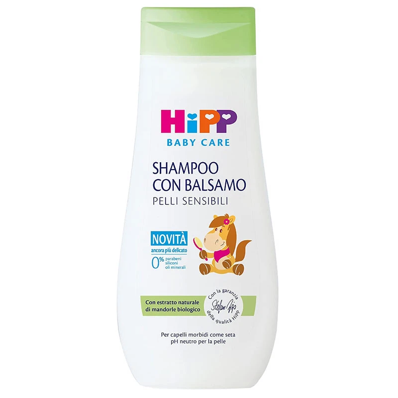 HiPP Shampoo Con Balsamo Per Pelli Sensibili, 200ml 1 HiPP Shampoo Con Balsamo Per Pelli Sensibili, 200ml