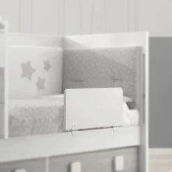 Erbesi Barriera Letto Easy, Pannello Salva Bimbo - Bianco