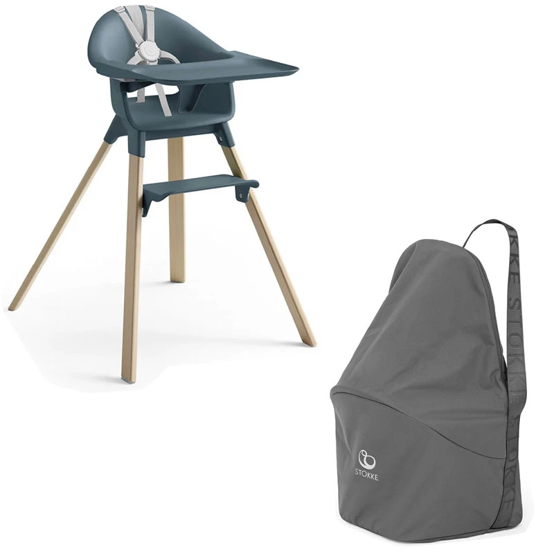 Stokke Seggiolone Pappa Clikk Con Vassoio, Baby Set E Borsa Viaggio 1 Stokke Seggiolone Pappa Clikk Con Vassoio, Baby Set E Borsa Viaggio