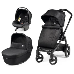 Peg Perego Trio Futura Modular Con Passeggino, Navicella Culla Futura E Seggiolino Auto Primo Viaggio SL