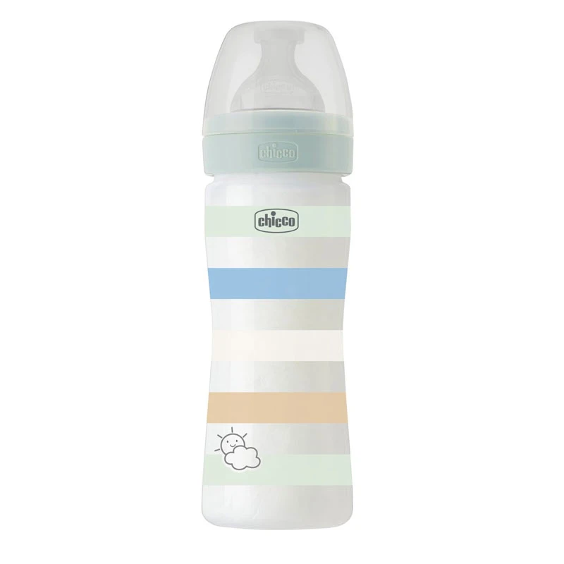 Chicco Biberon Benessere Con Tettarella Physio, Flusso Medio - 250ml 2 Chicco Biberon Benessere Con Tettarella Physio, Flusso Medio - 250ml - immagine 2
