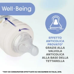 Chicco Biberon Benessere Con Tettarella Physio, Flusso Medio - 250ml 8 Chicco Biberon Benessere Con Tettarella Physio, Flusso Medio - 250ml -Bambino Prodotti Negozio 0107120 chicco biberon benessere con tettarella physio flusso medio 250ml