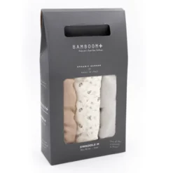 Bamboom 3 Pack Swaddle In Bambù Organico, 70x70cm -Bambino Prodotti Negozio 0107607 bamboom 3 pack swaddle in bambu organico 70x70cm