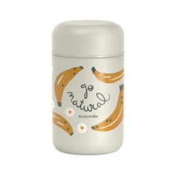 Suavinex Thermos Portapappa Go Natural In Acciaio Inox Con Chiusura Ermetica, 400ml