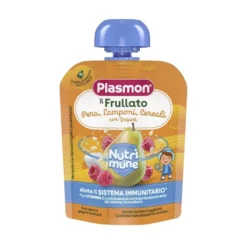 Plasmon Nutrimune Frullato Pera, Lamponi E Yogurt Con Cereali - 85gr